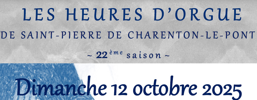 Heures orgue 12 oct